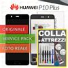 Huawei DISPLAY ORIGINALE HUAWEI P10 PLUS VKY-L09 VKY-L29 SCHERMO LCD NERO +COLLAeKIT