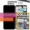 Samsung DISPLAY SAMSUNG GALAXY A10 SM-A105 SCHERMO LCD VETRO FRAME +COLLAeKIT
