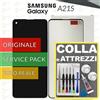 Samsung DISPLAY ORIGINALE SAMSUNG GALAXY A21S SM-A217 SCHERMO LCD VETRO +COLLAeKIT