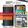 Samsung DISPLAY SAMSUNG GALAXY J7 2017 J730 SCHERMO OLED VETRO LCD ORO GOLD +COLLAeKIT