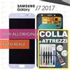 Samsung DISPLAY SAMSUNG GALAXY J7 2017 J730 SCHERMO OLED VETRO LCD BIANCO +COLLAeKIT
