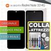 Xiaomi DISPLAY ORIGINALE XIAOMI REDMI NOTE 10 4G OLED M2101K7 LCD VETRO +COLLAeKIT