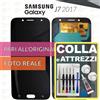 Samsung DISPLAY SAMSUNG GALAXY J7 2017 J730 SCHERMO OLED VETRO LCD NERO +COLLAeKIT