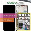 OPPO DISPLAY OPPO A73 5G CPH2161 SCHERMO LCD VETRO FRAME RICAMBIO +COLLAeKIT