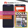 Huawei DISPLAY HUAWEI P8 LITE 2017 PRA-LX1 LX3 LA1 SCHERMO BLU VETRO LCD +COLLAeKIT