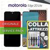 Motorola DISPLAY ORIGINALE MOTOROLA EDGE 20 LITE XT2139 SCHERMO OLED VETRO +COLLAeKIT