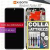 Xiaomi DISPLAY XIAOMI REDMI NOTE 8T M1908C3XG SCHERMO FRAME NERO LCD VETRO +COLLAeKIT