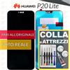 Huawei DISPLAY HUAWEI P20 LITE ANE-LX1 ANE-LX2 SCHERMO VETRO LCD MONITOR +COLLAeKIT
