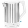 Clatronic Bollitore elettrico, Kettle, bollitore elettrico da 1,5 l, con spegnimento automatico e manuale, collegamento girevole a 360°, senza BPA, max. 2200 Watt, bollitore bianco, WKS 3692
