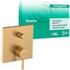 hansgrohe Finoris - Rubinetto per vasca da bagno incasso per 2 utenze, con valvola antiriflusso, Miscelatore monocomando per vasca per iBox universal, bronzo spazzolato, 76416140