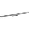 hansgrohe RainDrain Original - set canalina doccia lineare, canale di drenaggio doccia 900 mm, scarico a pavimento, acciaio inox spazzolato