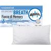 KASANOVA Guanciale Breath traspirante fiocco Memory, 45x75 cm