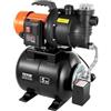 VEVOR Pompa per Pozzi Poco Profondi da 735 W con Serbatoio a Pressione 3785 LPH, Pompa per Irrigazione Sistema di Aumento Pressione d'Acqua con Filtro Valvola di Ritegno, 1,4-2,8 Bar Giardino Prato