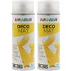 DUPLI-COLOR 193262 DECO MAT Trasparente opaco 400 ml (Confezione da 2)