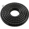 Guaina Cavi Spirale 8mm 5m Organizzatore Raccoglitore Nero Protezione Flessibile
