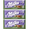Milka, Nocciola, Tavoletta di Cioccolato al Latte con Nocciole Spezzate, 100% Latte Alpino, Cacao Sostenibile, 100g (Confezione da 3)
