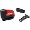 RADIKAL RK6 Bloccadisco Moto Allarme Hi-Tech 120db ON/off, LED Warning, Sensibilità A+ & RK352 Staffa Antifurto Moto Bloccadisco RK9Z RK9 RK6 da Montare su Tubi e Viti