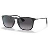 Ray-Ban Ray Ban 4187 Chris- 54 622/8G - Occhiali da Sole - Nero Gommato/Grigio Sfumato