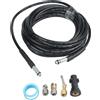 Kit Tubo Scarico per KARCHER per k2 K3 K4 K5 10m Lunghezza 15m o 20m Nero