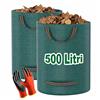 500 Litri Sacchi per Rifiuti da Giardino Resistenti 2pz Guanti in Regalo Sacchi