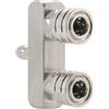 Adattatore in acciaio per idropulitrice Quick Connect da 1/4 M a 2x 1/4 F