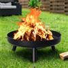 Braciere Braciere Ø 80 cm Braciere da giardino con 3 gambe e maniglie rimovibili
