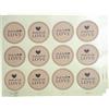 20 Sheets Hand Made Etichette Piccoli Adesivi Rotondi Adesive Rotonde