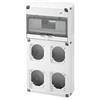 Gewiss SpA Gewiss gw68003n quadro guida din 10 moduli 4 flange prese 16/32a ip65