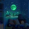 Non specificato Adesivo parete soffitto luminoso stelle e luna 3D adesivo parete decalcomania ba