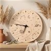 Fatto a mano Nuovo orologio da parete spaziale orologio pianeta in legno sistema solare ce...