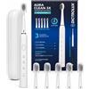 dictrolux Spazzolino Elettrico Ricaricabile Dictrolux 5 Testine Custodia Viaggio IPX7 USB