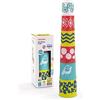 Miniland Stacking Cups 0-3. Set di cubi impilabili per Neonati realizzate in Spagna con Materiali sostenibili. Collezione Feel to Learn.