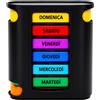 ® Portapillole Settimanale Italiano a 28 Scomparti Organizer Verticale per