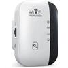 KEBETEME Amplificatore Segnale Wi‑Fi 300Mbps Ripetitore Wireless