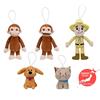 SEGA RARE Mascotte Peluche Curious George Insieme ver. 2025 Set da 5 Made in JAPAN
