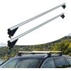 Relaxdays barre per relinghe chiuse, 135 cm, colore argento