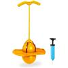 Relaxdays Salterello per Bambini, Pogo Stick con Palla Salta-salta e Manici, max. 100 kg, 74x39x29 cm, Gioco da Esterno