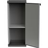 Does not apply Armadietto in resina di PVC e PP 1 Anta 1 Ripiano Facile da Montare Modular