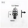 B12 Mandrino W/Chiave Bloccaggi Gamma 1.5-10mm CNC Converte Adattatore