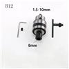 B12 Mandrino W/Chiave Bloccaggi Gamma 1.5-10mm CNC Converte Adattatore