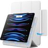 Custodia Magnetica per iPad Pro 12,9 6/5/4/3 Argento Cover per