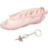 1 Astuccio Per Scarpette Da Danza Classica Portachiavi Con Ciondolo Rosa