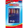 PARODI & PARODI - Kit Cucito Portatile da Viaggio Completo, 10 Aghi per Cucire a Mano, 2 Bottoni, Spille da Balia (1) e 10 Fili Colorati - Set Cucito con Ago e Filo per Cucire, Cose per la Casa Utili
