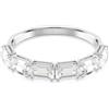 Swarovski Bracciale rigido Millenia, Taglio ottagonale, Bianco, Placcato rodio