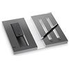 Lamy Set di penne stilografiche 2000, colore nero opaco e custodia in pelle colore nero, per una penna da scrivere, confezione regalo inclusa