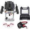 Trend T8 Kit Avvio Fresatrice a Immersione 12mm 230V + 6 Frese | Include fresatrice a immersione T8 da 12 mm, set 6 frese, maschera anti-polvere Air Stealth e occhiali.