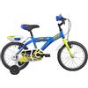Legnano Spyder L670, Mountain Bike 16 pollici Bimbo, Colore Blu e Giallo