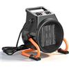 VEVOR Riscaldatore per Serra PTC 2000 W Stufa Elettrica con Ventola, 2 Livelli di Calore, Angolo Regolabile 15°, Protezione da Surriscaldamento, Portatile per Grow Tent, Serra e Stanza per Piante