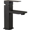 Lippert Components Lippert Flow Max Rubinetto da bagno quadrato con struttura in acciaio inossidabile 304, funzionamento a una maniglia, installazione a foro singolo, portata 2,2 GPM per camper e spazi residenziali