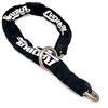 RADIKAL RK14120L - Catena antifurto per moto, alta sicurezza, maglie in acciaio cementato, ø14 mm, 120 cm, anello cravatta, custodia tessile, lucchetto catena ancoraggio garage, contenitori, porte,